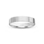 White gold ring polished flat 3mm with 'IVANOV' branding on a white background
