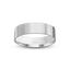 White gold ring polished finish flat style 6mm with 'IVANOV' branding on a white background