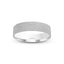 white gold ring with rolled textured finish band 5mm width and 'IVANOV' branding on a white background