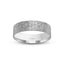 Write gold ring with scratched textured finish6mm width band and 'IVANOV' branding on a white background