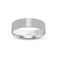 White gold ring brushed finish 6mm width with 'IVANOV' branding on a white background