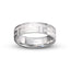 14k white gold wedding band greek key design 6mm width Ivanov