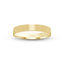 Yellow gold brushed wedding band flat style 2mm width Ivanov Jewelry