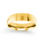 14k gold wedding band polished dome 6mm