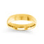 14k gold wedding band polished dome 5mm