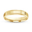Gold ring polished migraines 4mm width with 'IVANOV' engraving on a white background