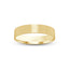 Gold ring brushed flat 4mm with 'IVANOV' engraving on a white background