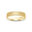 Gold ring flap finish flat style 4mm width with 'IVANOV' branding on a white background