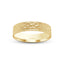 Gold ring with hammered textured surface 5mm and 'IVANOV' branding on a white background