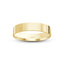 Gold ring polished flat 4mm with 'IVANOV' branding on a white background
