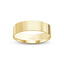 Gold ring polished finish flat 6mm with 'IVANOV' branding on a white background