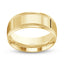 Gold ring polished mill-grained 9mm with 'IVANOV' engraving on a white background