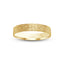 Gold ring scratched finish flat style 3mm width with 'IVANOV' branding on a white background