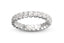 Stellar Radiance Eternity Ring 18K Gold V-Cut Design 1.72 ct. Diamonds