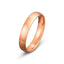 rose gold mens ring brushed finish