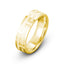 Yellow gold mens ring greek key design 6mm