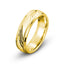 14k yellow gold mens wedding band 6mm