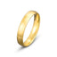 Mens wedding band, solid gold ring, brushed finish