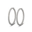 Diamond hoop earrings 