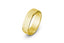 14k Yellow Gold Mens Wedding Band with rectangular accents