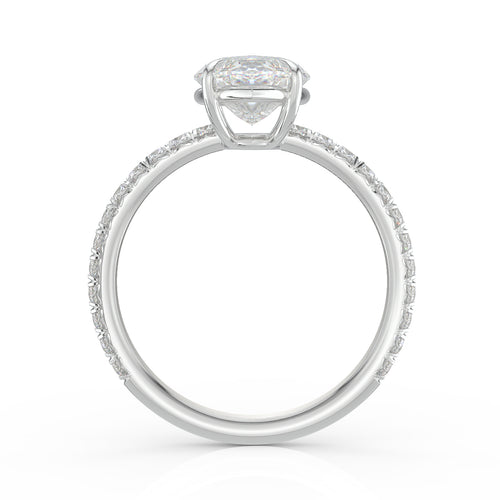 Elegance Veil Marquise Solitaire Lab-Grown Diamond Engagement Ring