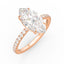 Elegance Veil Marquise Solitaire Lab-Grown Diamond Engagement Ring