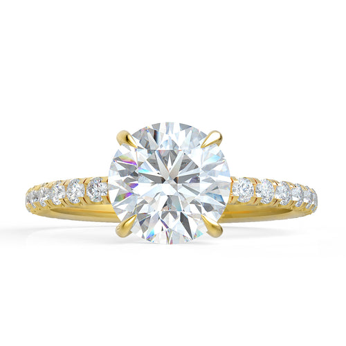 Harmony Brilliance Lab-Grown Round Diamond Engagement Ring