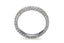 Eternity Diamond Wedding Band with 3 row micro pave setting on the top and sides of the ring