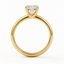 Yellow gold solitaire engagement ring