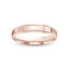 Rose gold ring polished finish mill-grained edges 3mm with 'IVANOV' branding on a white background