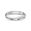 Silver ring with a milgrain design polished finish 3mm width on a white background