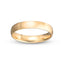 Phoenix 14K Gold Wedding Band with Brushed Finish, 4mm Width