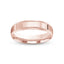 Rose gold ring polished finish mill-grained edges 5mm with 'IVANOV' branding on a white background