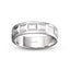 White gold ring with textured design on a white background, featuring the brand 'IVANOV'.