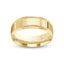 Gold ring polished mill-grained 8mm with 'IVANOV' branding on a white background