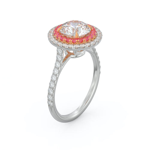 Rosaline Radiance Round Lab-Grown Diamond Engagement Ring