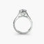 Solitaire engagement ring white gold or platinum