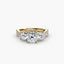 Three-Stone with Pavé Band 2