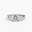 Three-Stone Ring (Baguette Side Stones)