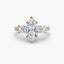 Three-Stone Ring with Pavé Band 4