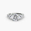 Three-Stone Ring with Pavé Band 4
