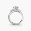 Three-Stone Ring with Pavé Band 4