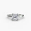 Cushion Diamond ring on a white background