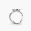 Diamond ring on a white background