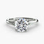 Diamond ring on a white background