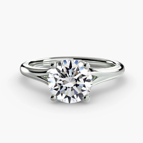 Solitaire engagement ring Setting 4