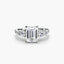 Five Stone Ring with Pavé Band