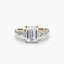 Five Stone Ring with Pavé Band