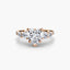 Five Stone Ring with Pavé Band