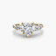 Five Stone Ring with Pavé Band